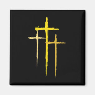 Childhood Cancer Awareness Cross Christian Costume Magnet