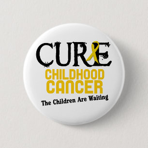 Childhood Cancer Awareness CURE 6 Cm Round Badge