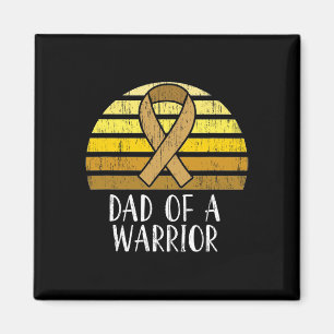 Childhood Cancer Awareness Dad Of A Warrior 1 Magnet