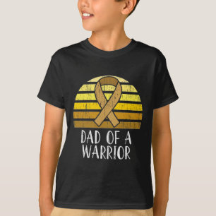 Childhood Cancer Awareness Dad Of A Warrior 1 T-Shirt