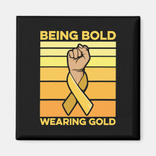 Childhood Cancer Awareness Design for a Cancer War Magnet
