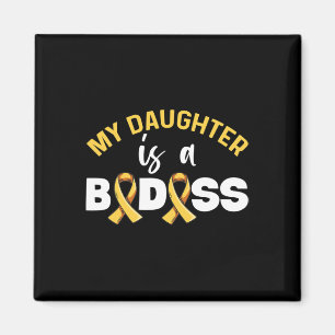 Childhood Cancer Awareness Design For A Dad Of A W Magnet