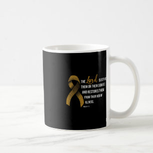 Childhood Cancer Awareness Faith Christian Gift  Coffee Mug