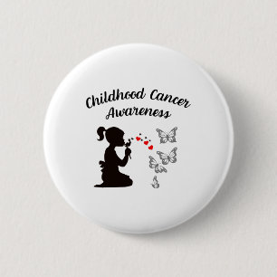 Childhood Cancer Awareness Faith Hope Love Dandeli 6 Cm Round Badge