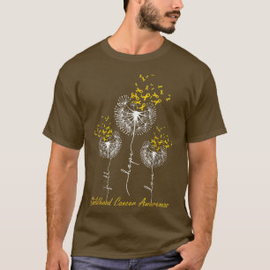 Childhood Cancer Awareness Faith Hope Love Dandeli T-Shirt