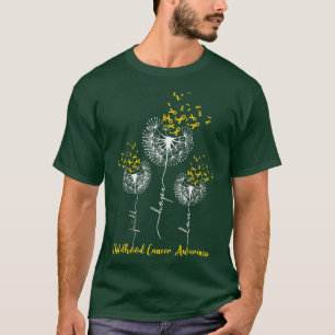 Childhood Cancer Awareness Faith Hope Love Dandeli T-Shirt