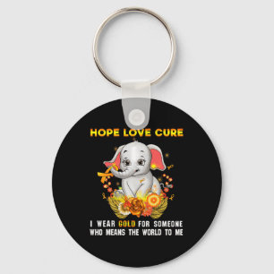 Childhood Cancer Awareness Fighter Warrior Chemoth Key Ring