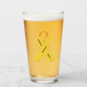 Childhood Cancer Awareness Glass