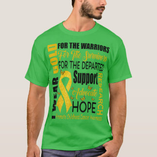 Childhood Cancer Awareness, Gold Colour For A Chil T-Shirt