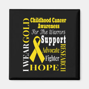 Childhood Cancer Awareness  Gold for a Child Fight Magnet