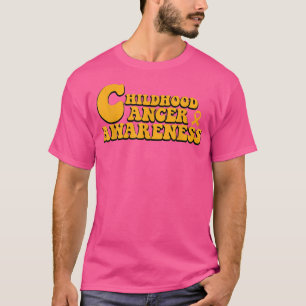 Childhood Cancer Awareness Gold Ribbon For Kid Man T-Shirt