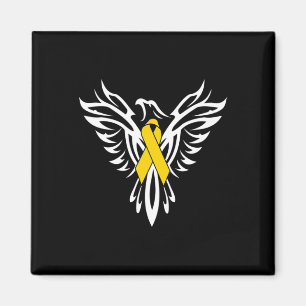 Childhood Cancer Awareness Gold Ribbon Phoenix  Magnet