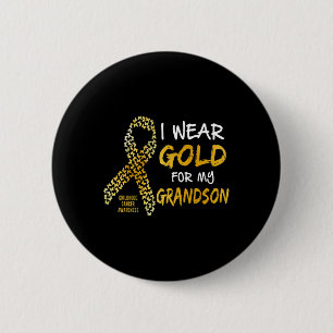 Childhood Cancer Awareness Gold Ribbon Women Suppo 6 Cm Round Badge