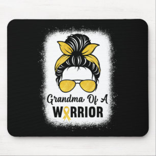 Childhood Cancer Awareness Grandma Of A Warrior Me Mouse Pad