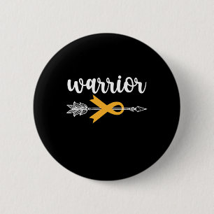 Childhood Cancer Awareness Hope Support Strong War 6 Cm Round Badge