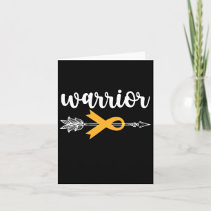 Childhood Cancer Awareness Hope Support Strong War Card