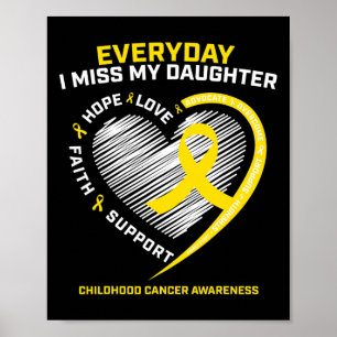 Childhood Cancer Awareness In Memory Of My Daught Poster