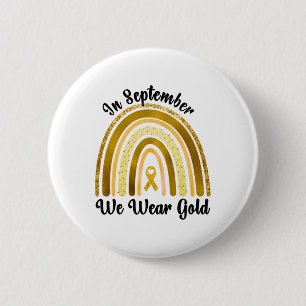 Childhood Cancer Awareness In September We Wear Go 6 Cm Round Badge