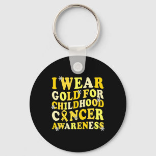 Childhood Cancer Awareness In September We Wear Go Key Ring