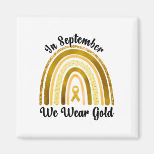 Childhood Cancer Awareness In September We Wear Go Magnet
