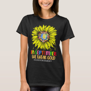 Childhood Cancer Awareness In September We Wear Go T-Shirt