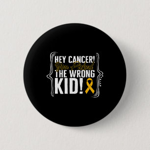 Childhood Cancer Awareness Kid Warrior Ribbon Stro 6 Cm Round Badge