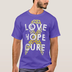 Childhood Cancer Awareness Love Hope Cure T-Shirt