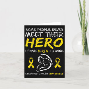 Childhood Cancer Awareness Meet My Hero Card