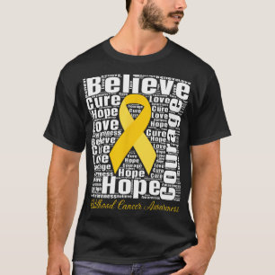 Childhood Cancer Awareness Month Believe Hope Cour T-Shirt