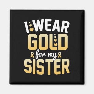 Childhood Cancer Awareness Month I Wear Gold For M Magnet