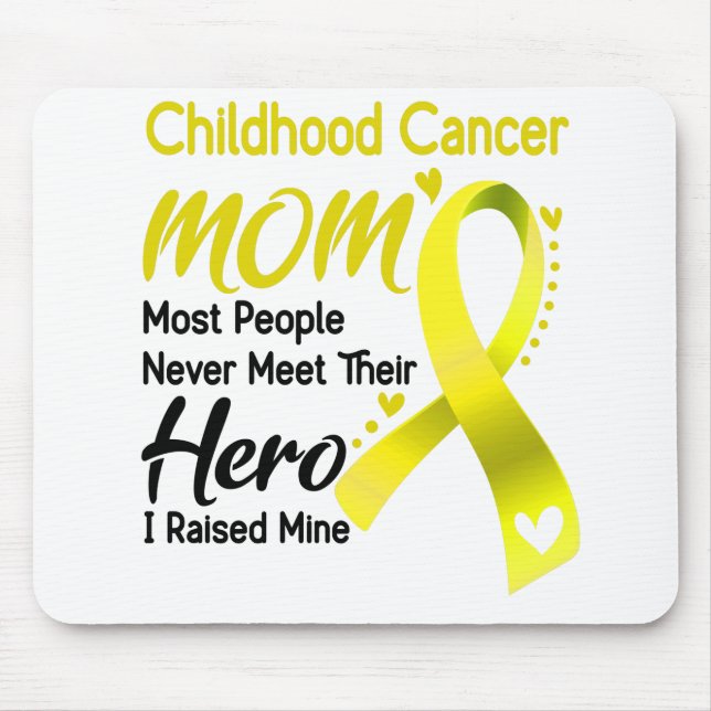 Childhood Cancer Awareness Month Ribbon Gifts Mouse Pad (Front)