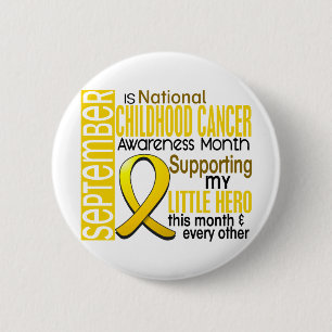 Childhood Cancer Awareness Month Ribbon I2 1 6 Cm Round Badge