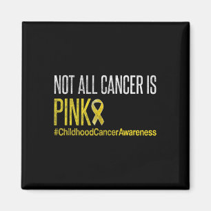 Childhood Cancer Awareness Month Yellow Cancer Rib Magnet