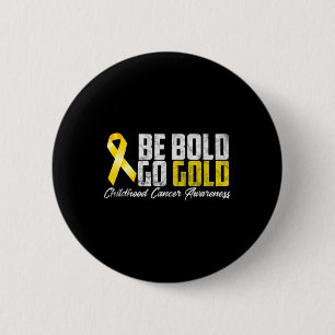 Childhood Cancer Awareness Month Yellow Ribbon Be  6 Cm Round Badge