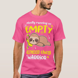 Childhood Cancer Awareness Mostly Running On Empty T-Shirt