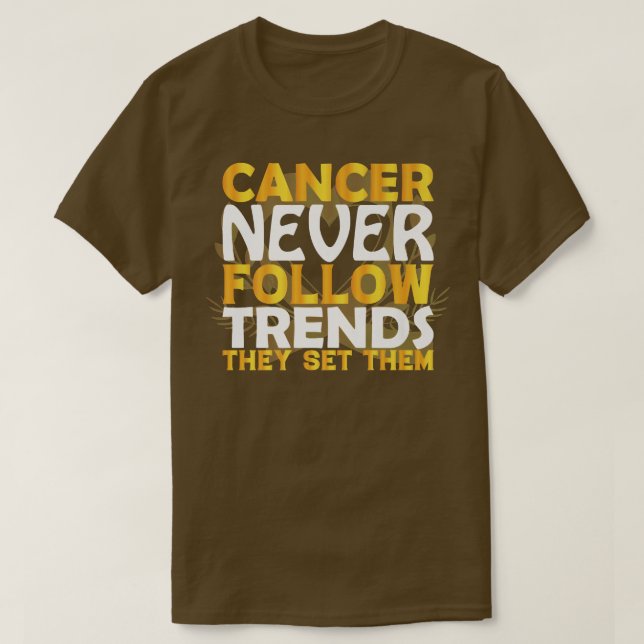 Childhood Cancer Awareness Motivation Yellow Ribbo T-Shirt (Design Front)