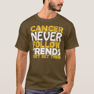 Childhood Cancer Awareness Motivation Yellow Ribbo T-Shirt