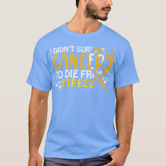 Childhood Cancer Awareness Motivation Yellow Ribbo T-Shirt