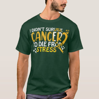 Childhood Cancer Awareness Motivation Yellow Ribbo T-Shirt