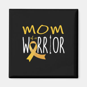 Childhood cancer awareness mum of a warrior magnet