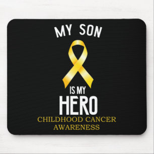 Childhood cancer awareness My Son is my hero Mouse Pad