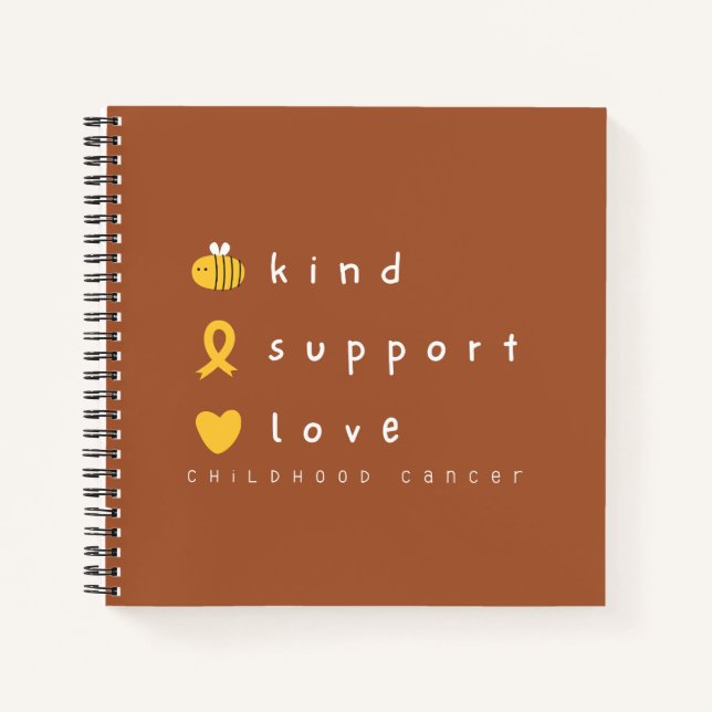 childhood cancer awareness Notebook Journals (Front)