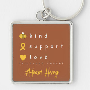 childhood cancer awareness Personalised Keychain