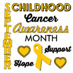 Childhood Cancer Awareness Photo Sculpture Badge<br><div class="desc">September is Childhood Cancer Awareness Month! Show your support by purchasing this inspiring design that will get noticed.</div>
