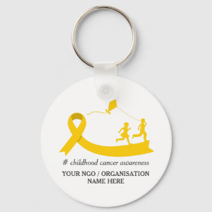 Childhood Cancer Awareness Promotional Key Ring