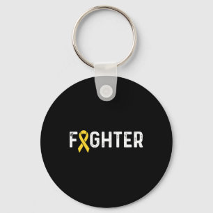 Childhood Cancer Awareness Ribbon Fighter  Key Ring