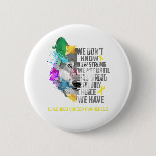 Childhood Cancer Awareness Ribbon Support Gifts 6 Cm Round Badge