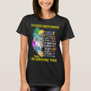 Childhood Cancer Awareness Ribbon Support Gifts T-Shirt