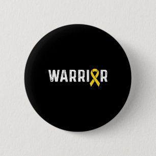 Childhood Cancer Awareness Ribbon Warrior  6 Cm Round Badge
