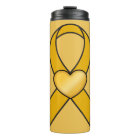 Childhood Cancer Awareness Ribbon with Heart